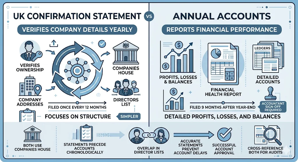 How Does a UK Confirmation Statement Differ from Annual Accounts