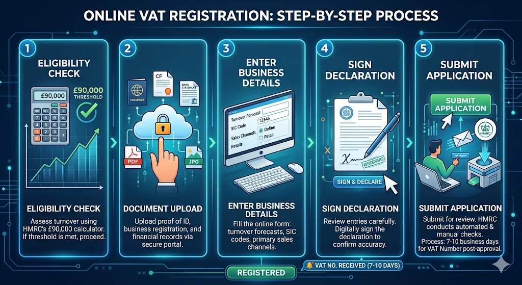 How Does the Online VAT Registration Process Work Step by Step