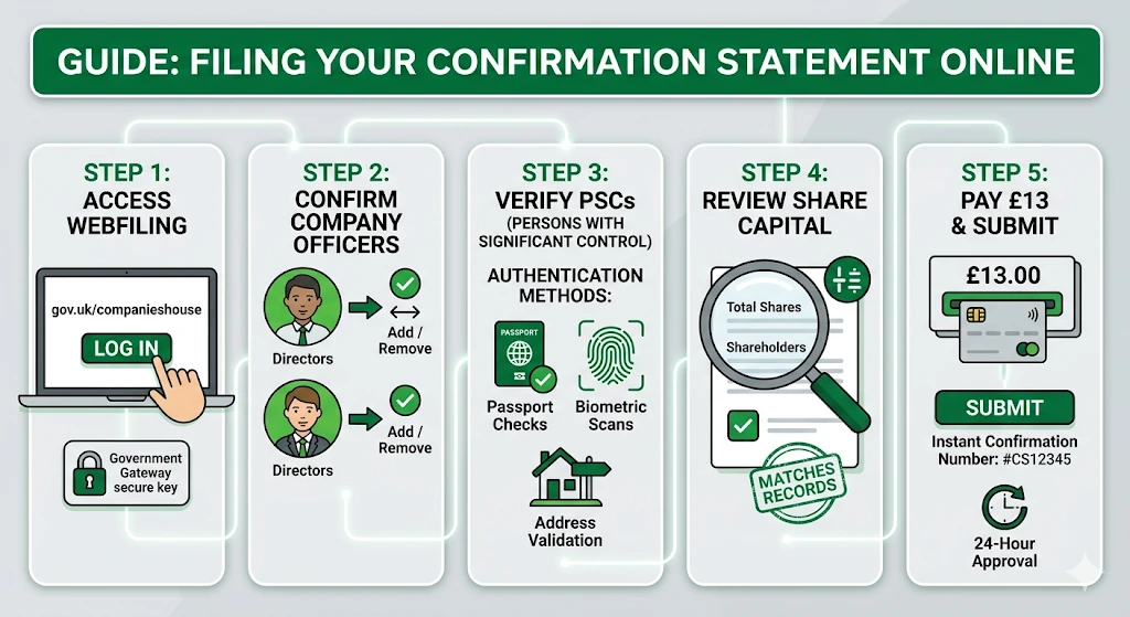 Step-by-Step How to File Your Confirmation Statement Online