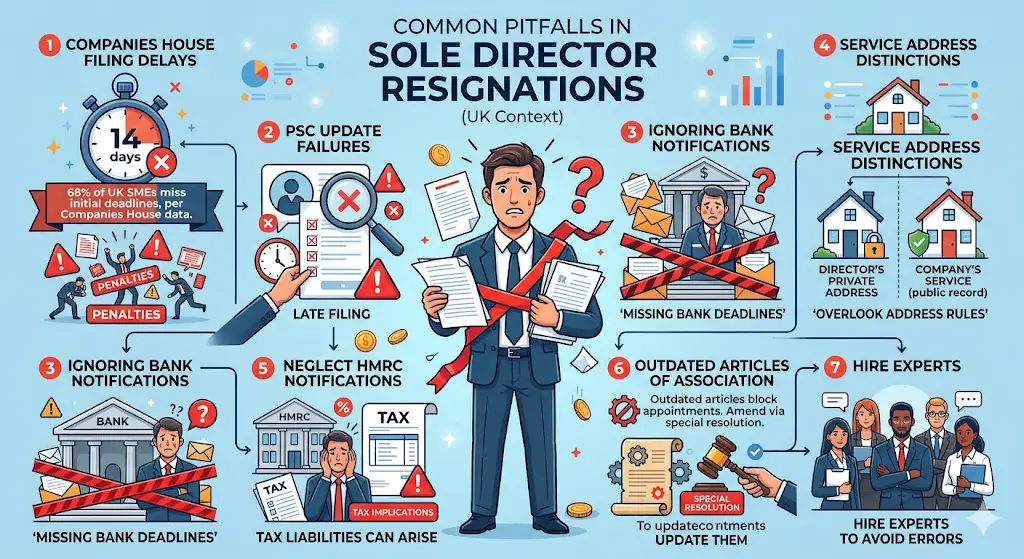 What Are Common Pitfalls in Sole Director Resignations