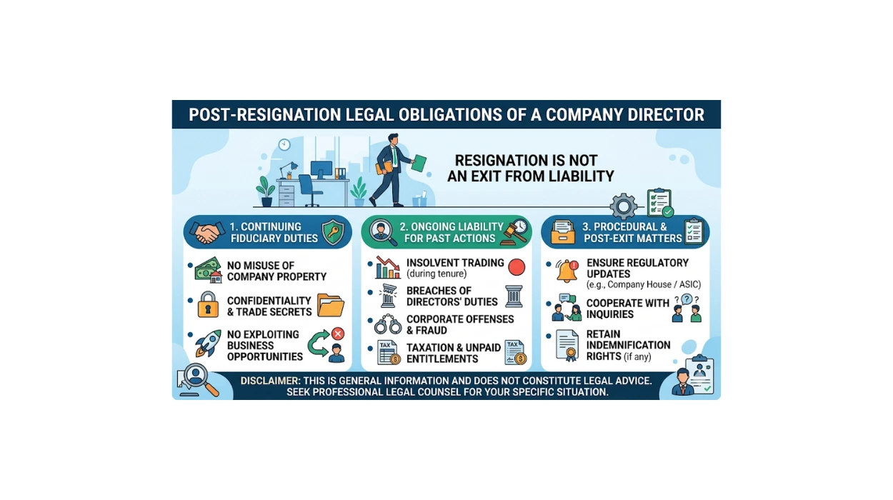 What Are Your Legal Obligations After Resigning as a Company Director