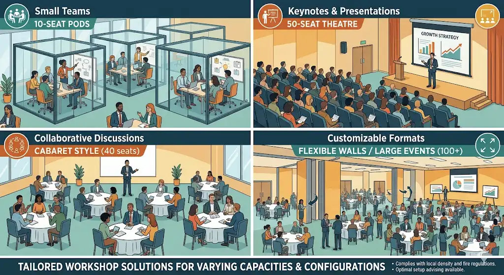 What Capacity Options Exist for Corporate Workshops