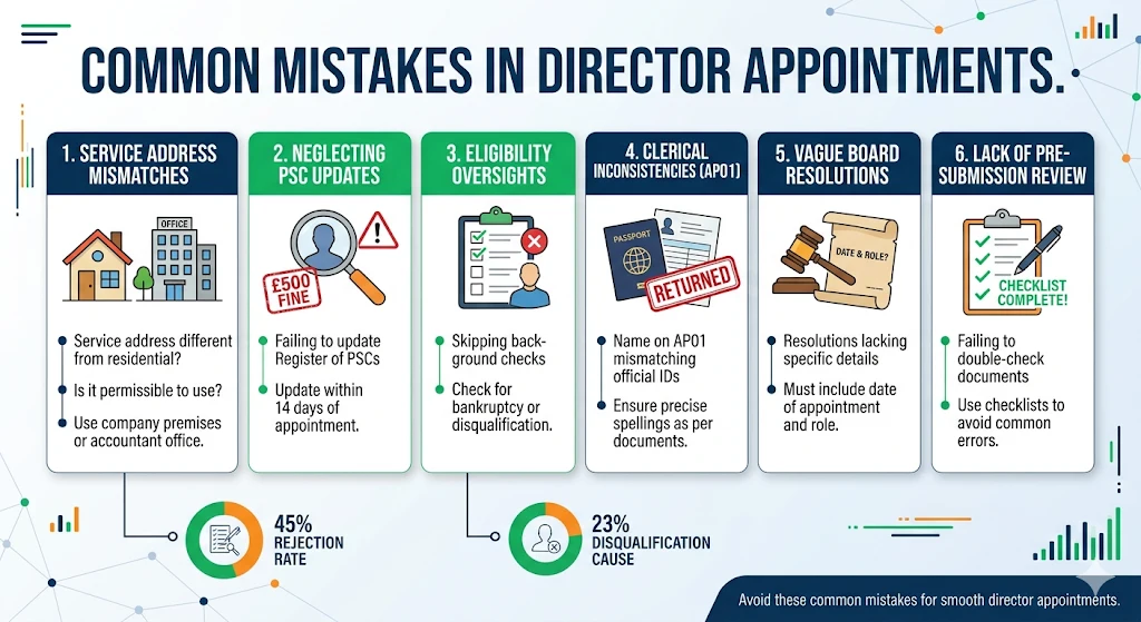 What Common Mistakes Occur During Director Appointments