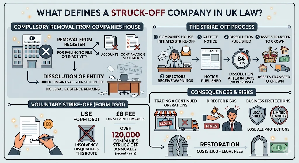 What Defines a Struck Off Company in UK Law