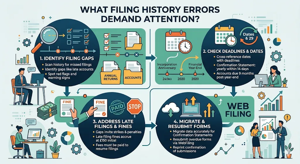 What Filing History Errors Demand Attention
