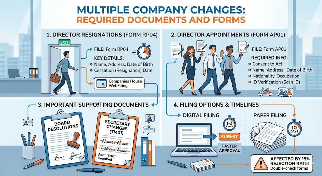 What Forms and Documents Handle Multiple Changes
