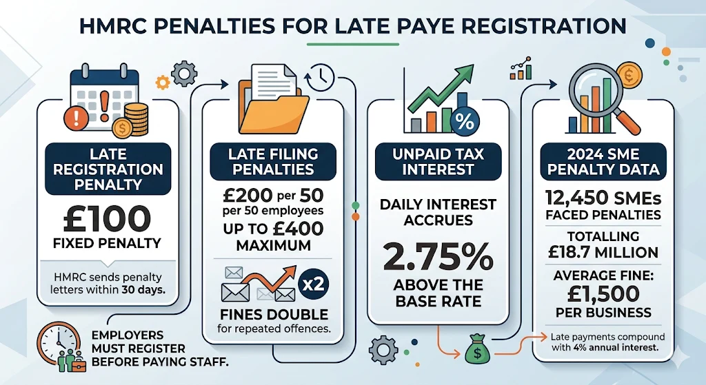 What HMRC Penalties Apply for Late PAYE Registration