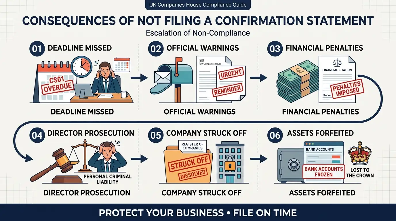What Happens If a Company Does Not File a Confirmation Statement