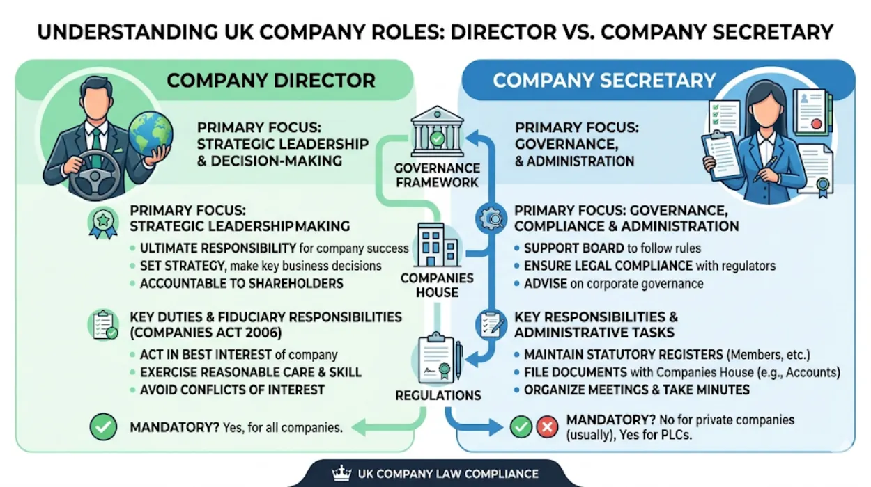 What Is the Difference Between a Director and a Company Secretary in the UK
