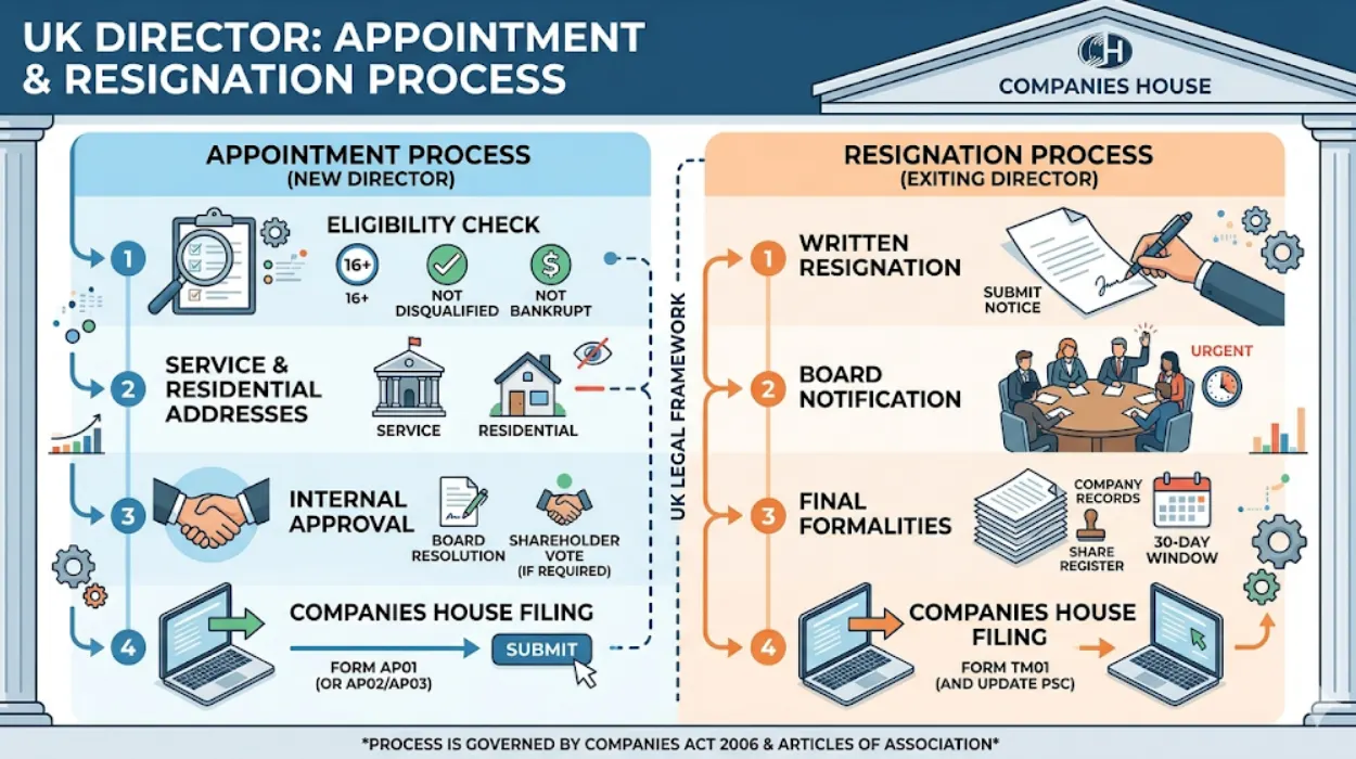 What Is the Director Appointment and Resignation Process in the UK