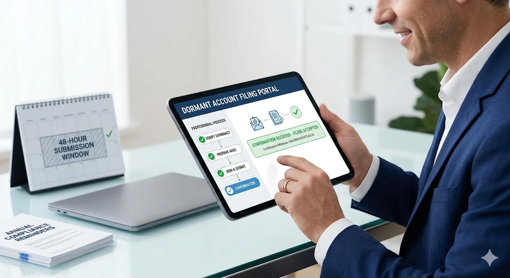 What Is the Exact Process to File Dormant Accounts Professionally
