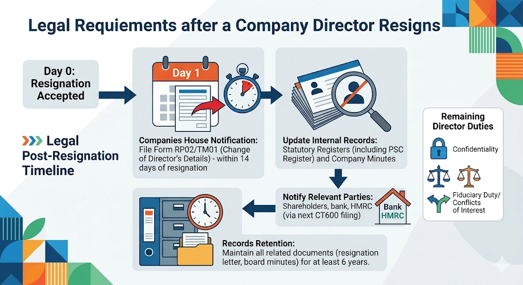 What Legal Requirements Apply After Director Resignation