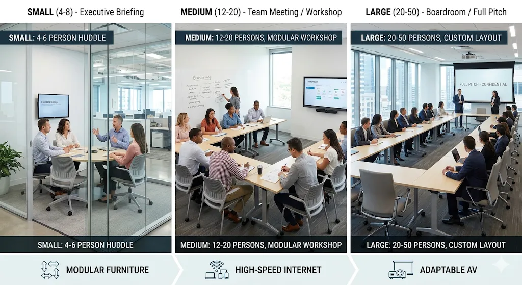 What Room Sizes and Capacities Are Available