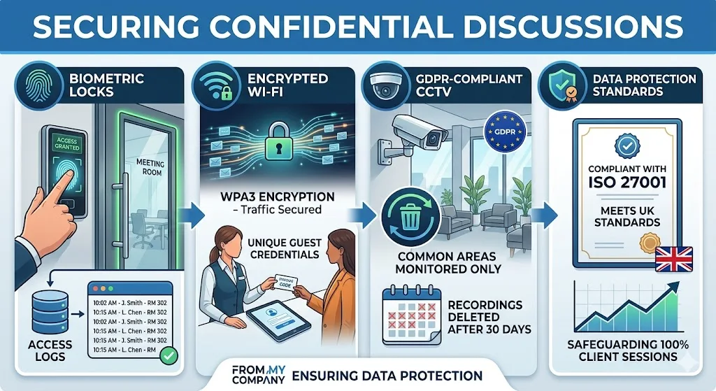 What Security Features Protect Confidential Discussions