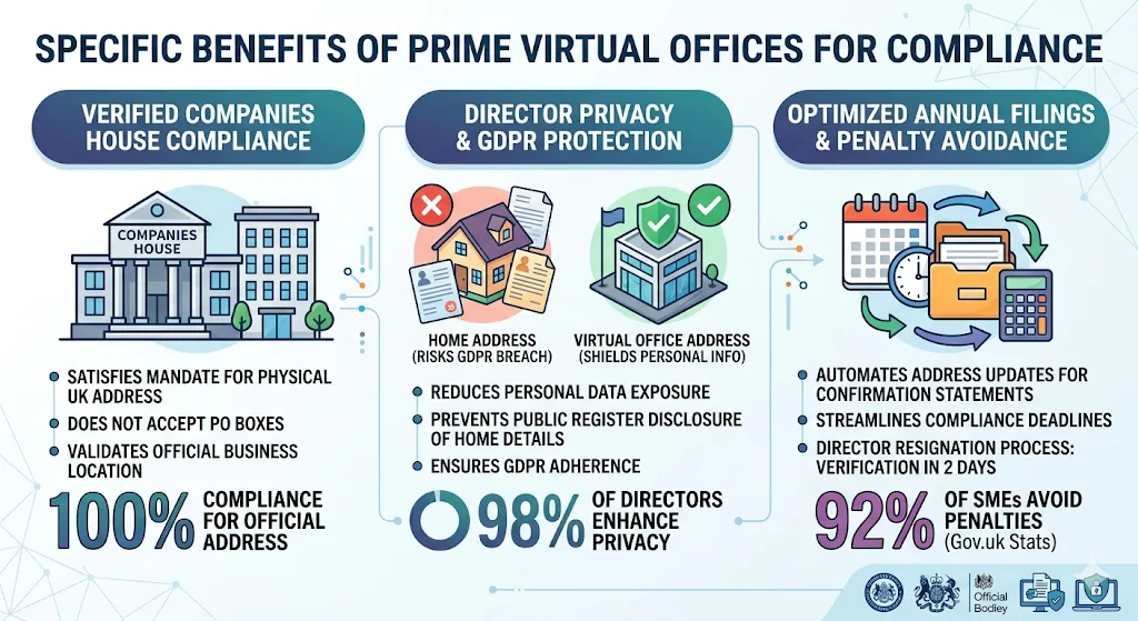 What Specific Benefits Do Prime Virtual Offices Deliver for Compliance