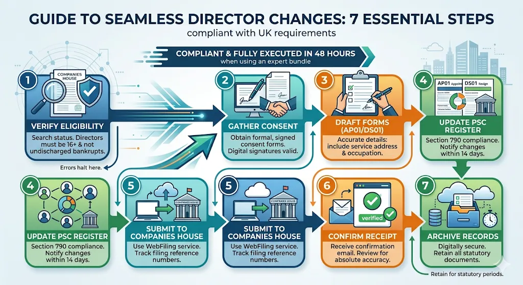 What Steps Ensure Seamless Director Changes