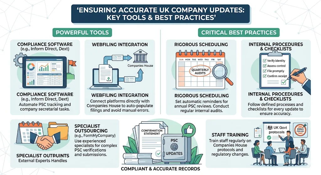 What Tools and Best Practices Ensure Accurate Updates