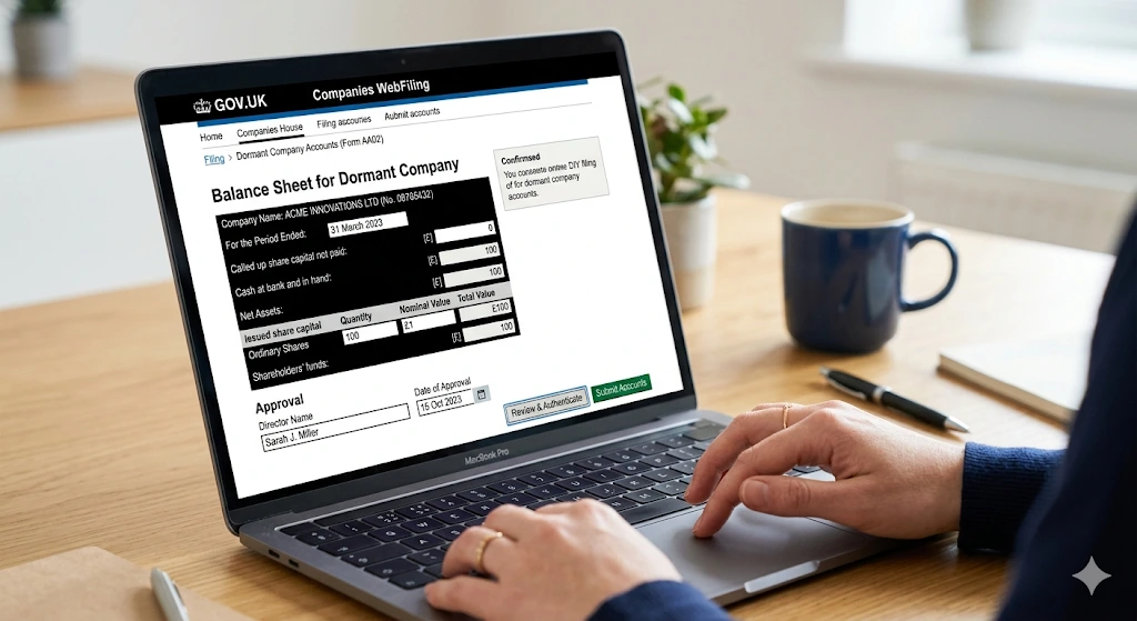 What are the exact steps for DIY dormant filings