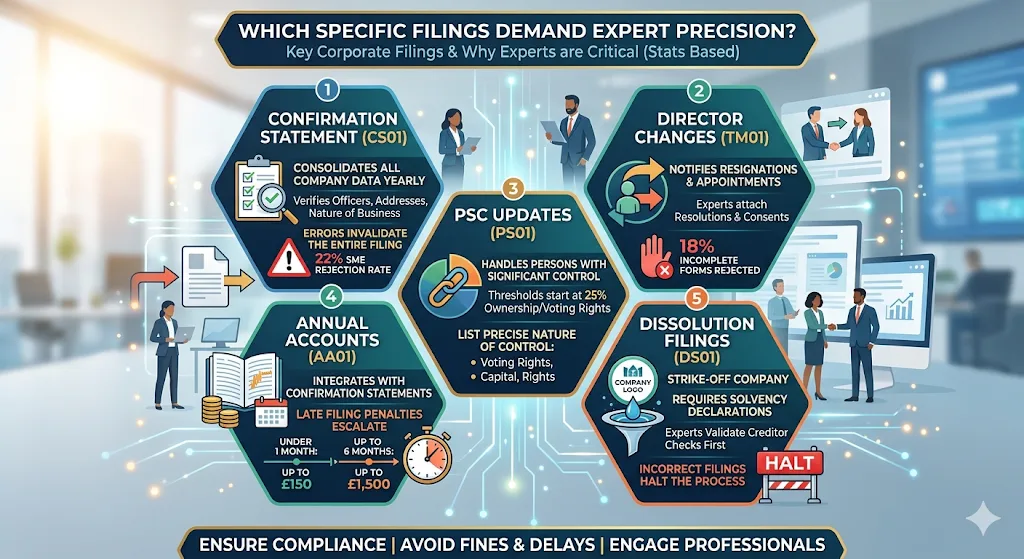 Which Specific Filings Demand Expert Precision
