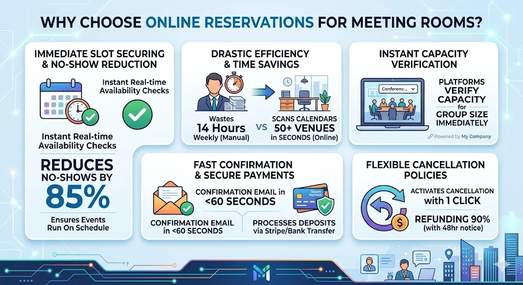 Why Choose Online Reservations for Meeting Rooms