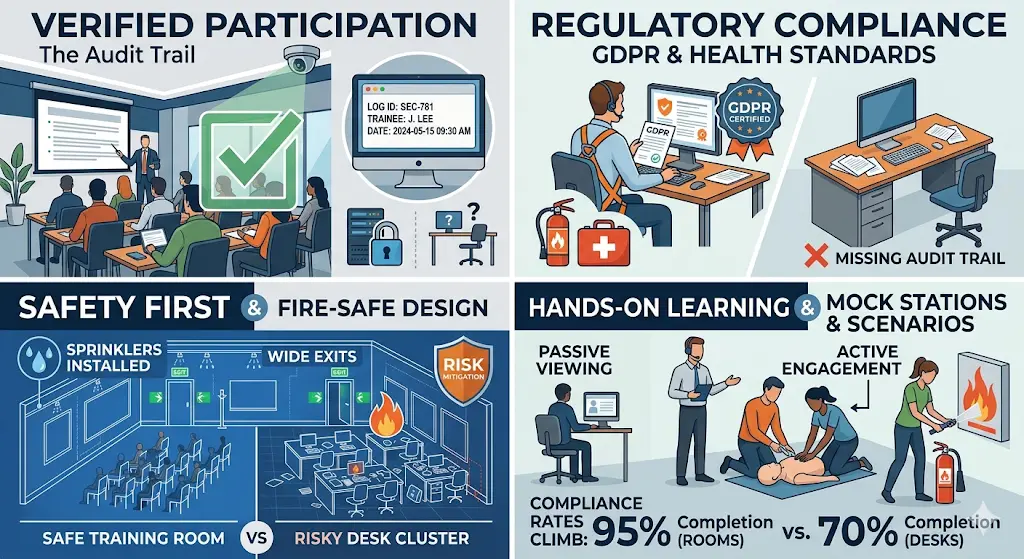 Why Choose Training Rooms for Compliance and Safety Training
