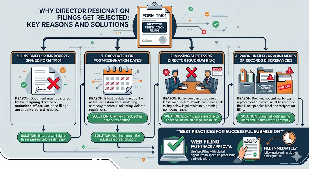 Why Do Resignation Filings Get Rejected Frequently