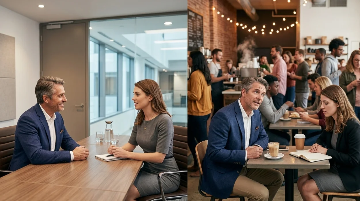 Why Professional Interview Rooms are Better for Hiring Than Modern Coffee Shops