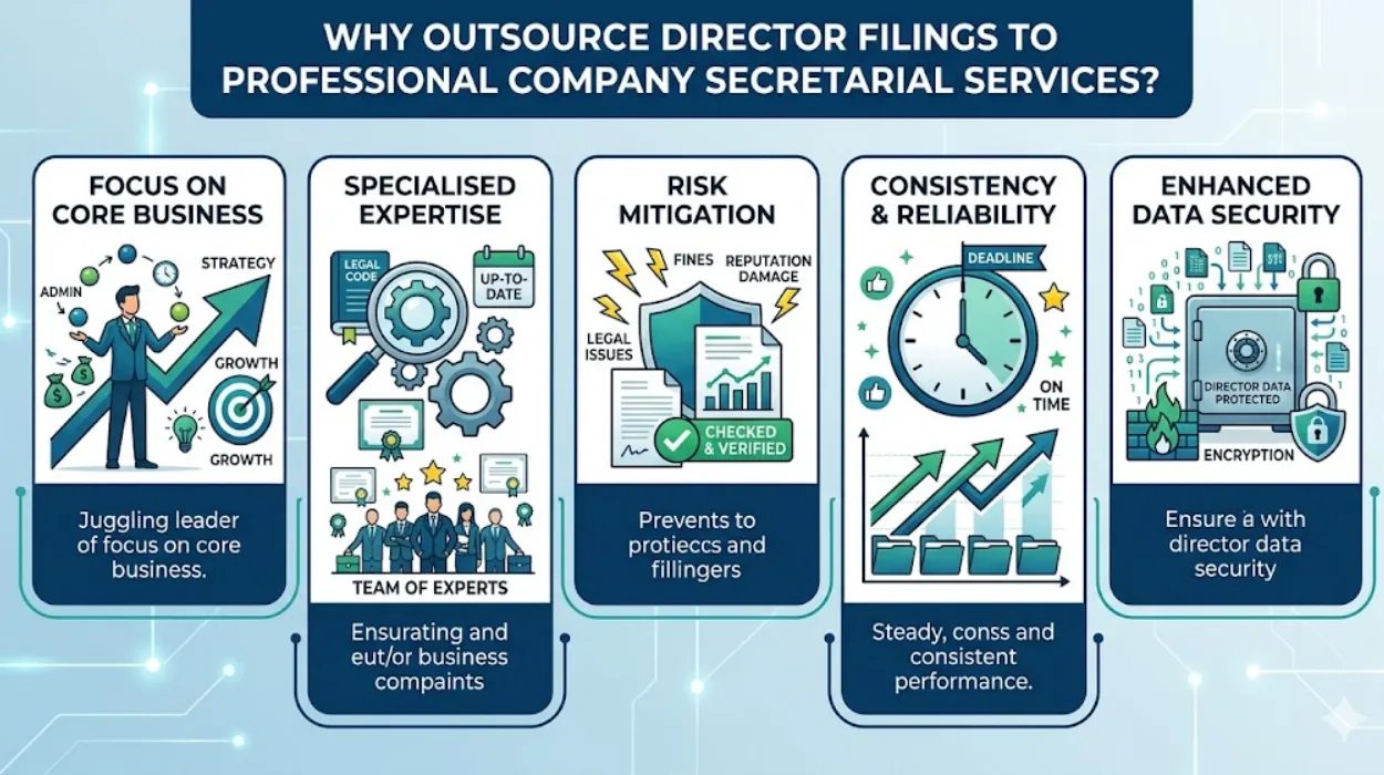 Why Should Your Business Outsource Director Filings to Professional Company Secretarial Services