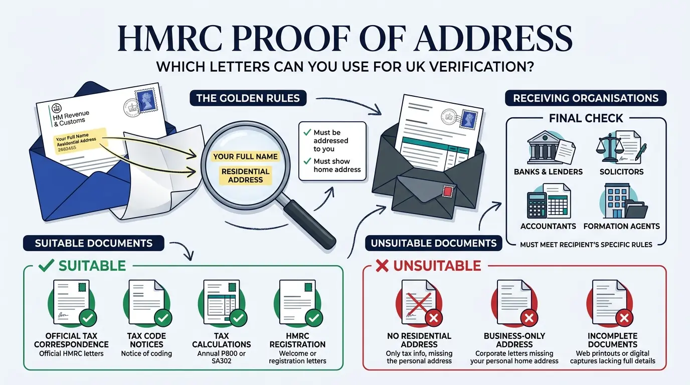 HMRC Proof of Address Which Letters Can You Use