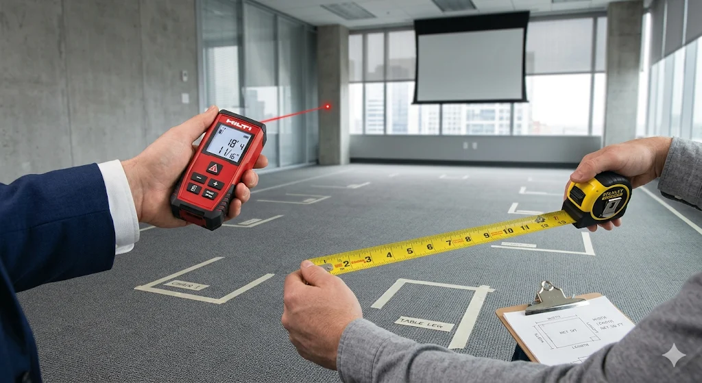 How Do You Measure Meeting Room Dimensions Accurately
