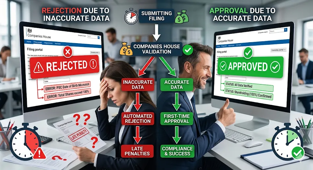 How Does Data Accuracy Impact Filing Approval