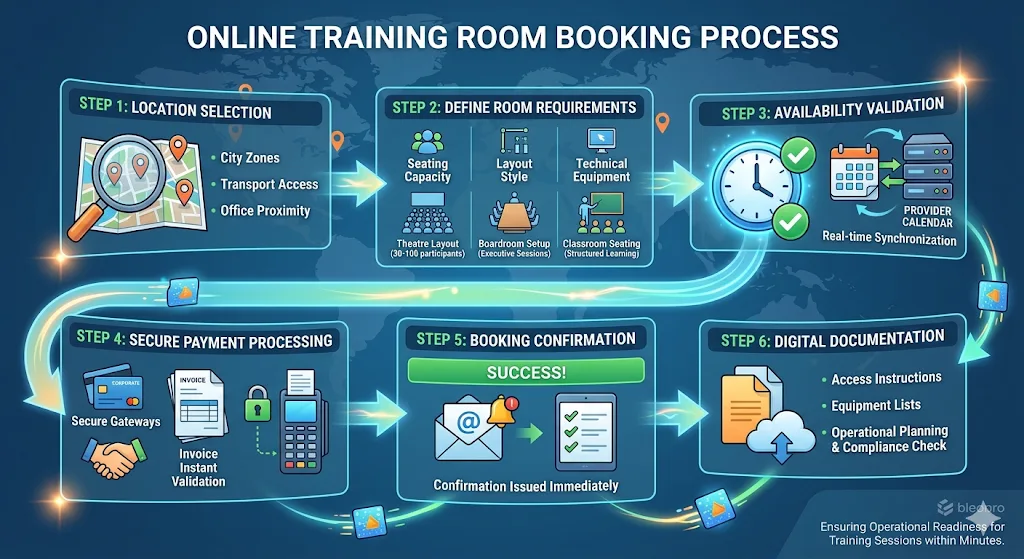 How Does Online Training Room Booking Work