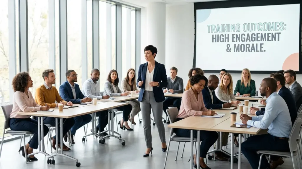 How do venue layout and nearby amenities affect training outcomes