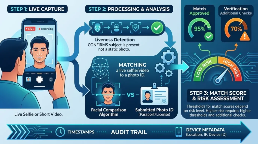 How is biometric or facial verification used