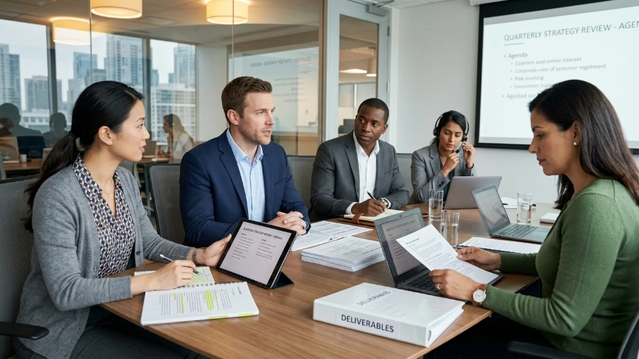 How should meeting attendees prepare to support a professional image
