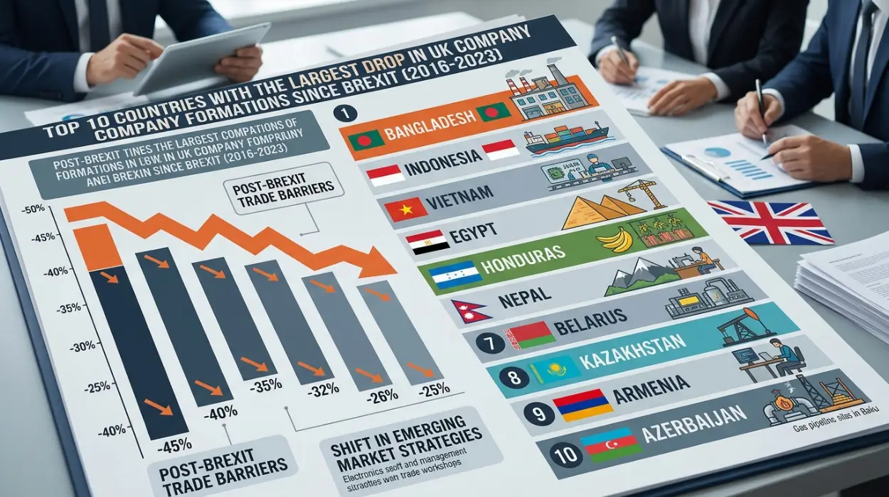 Top 10 Countries that Stopped Forming UK Companies after Brexit