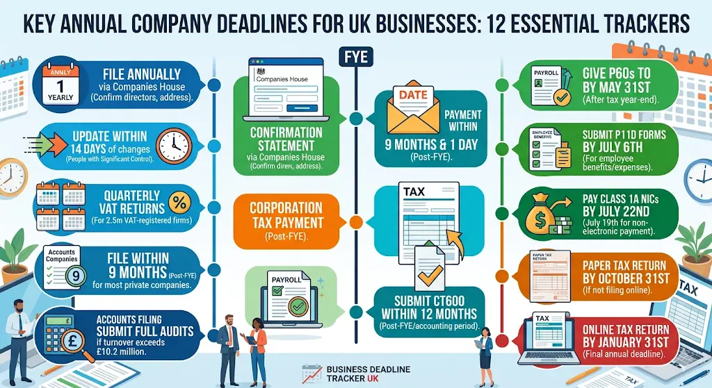 What Are the Key Company Deadlines UK Businesses Must Track