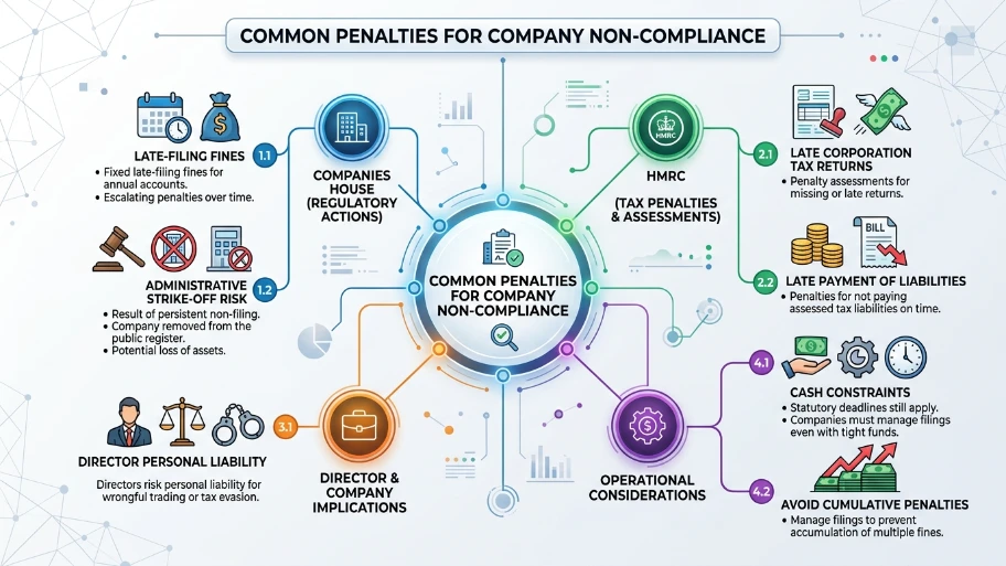 What are the common penalties for non-compliance