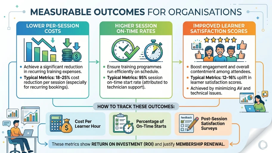 What measurable outcomes can organisations expect