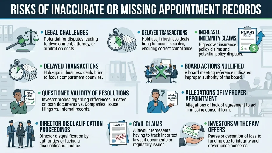 What operational risks arise from incorrect director appointments