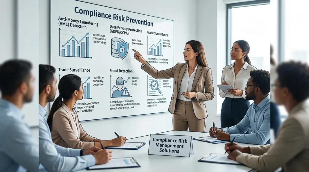 What specific compliance risks does this service prevent