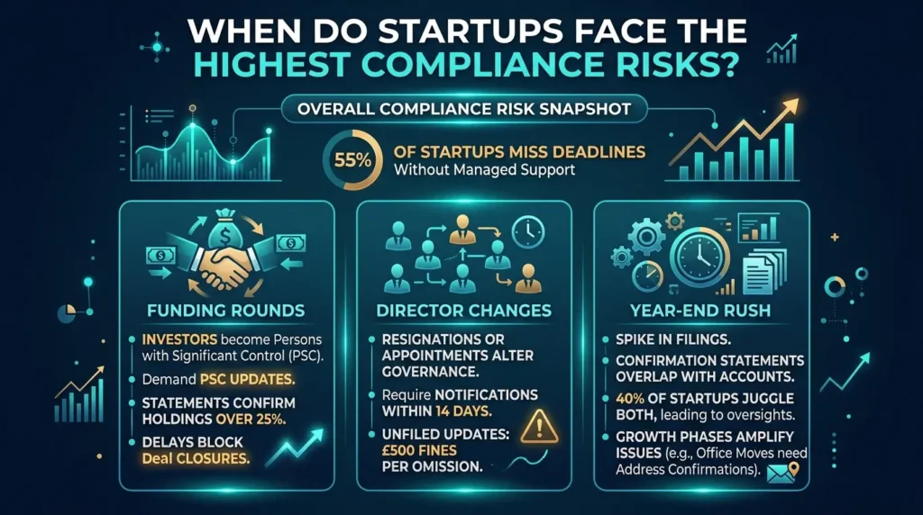 When Do Startups Face the Highest Compliance Risks