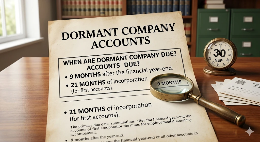 When are dormant company accounts due