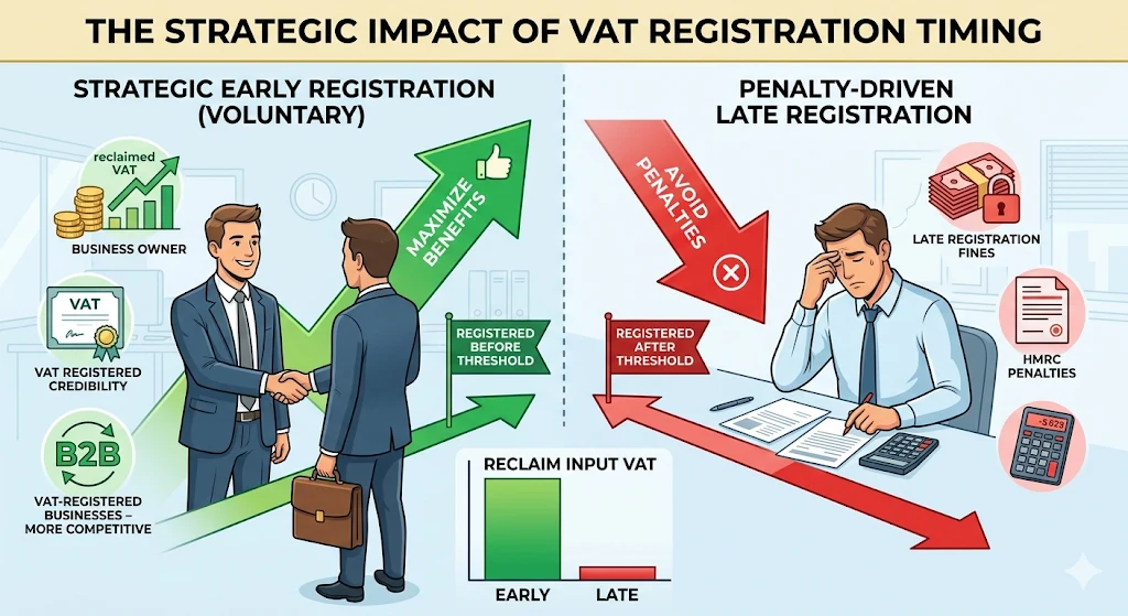 When should a business register for VAT to maximise benefits