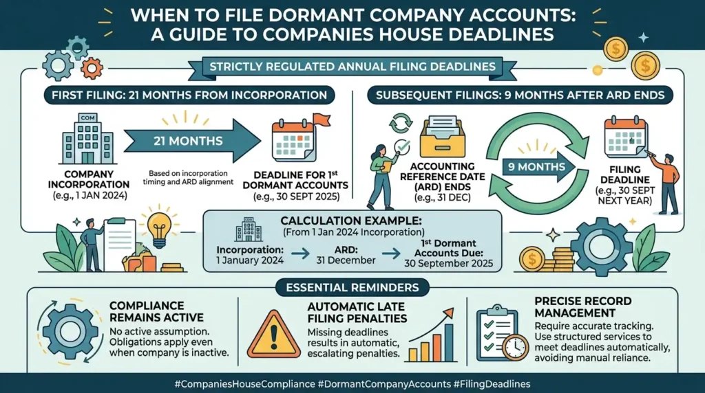 When should you file dormant company accounts