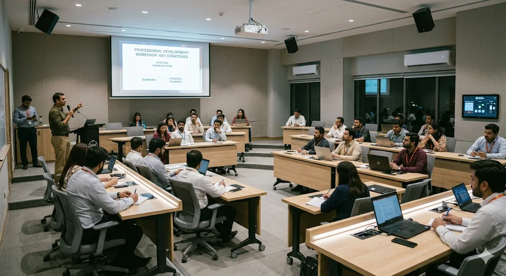 Which Features Distinguish Professional Training Rooms for Development