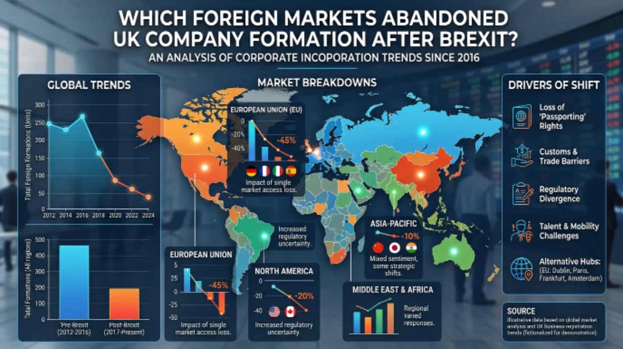 Which Foreign Markets Abandoned UK Company Formation After Brexit?
