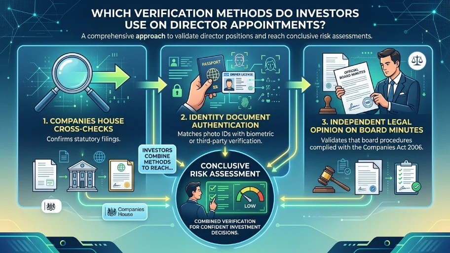 Which verification methods do investors use on director appointments