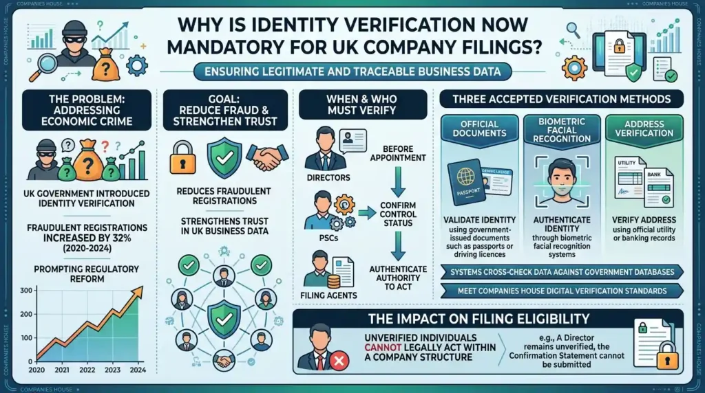 Why is identity verification now mandatory for company filings