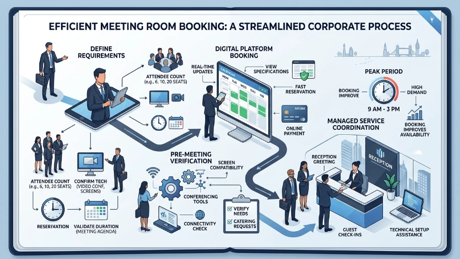 How Does the Booking Process for Meeting Rooms Work